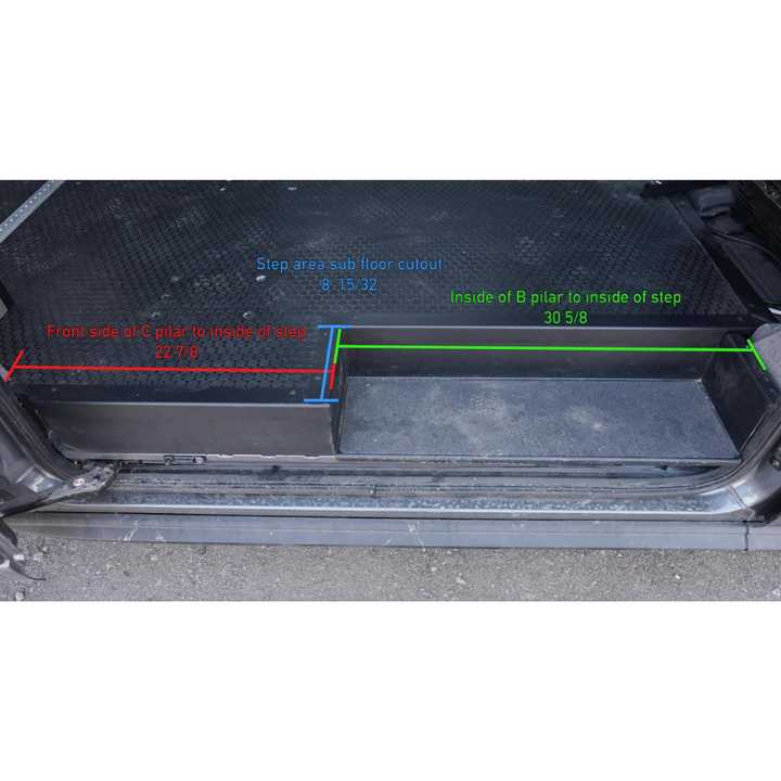 TRANSIT FLOOR STEP AND TRIM