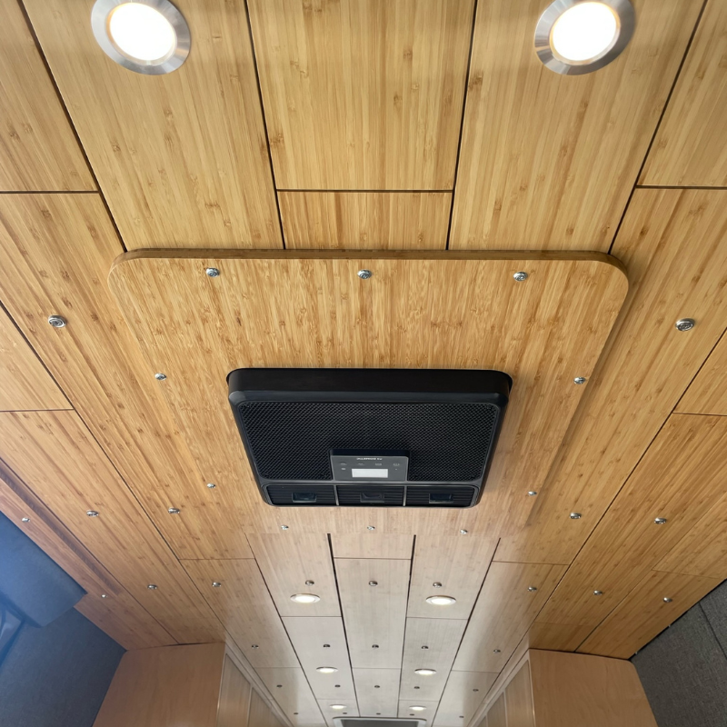 Ceiling installed in Transit van